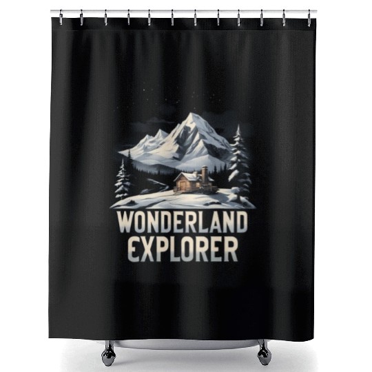 Winter Wonderland Explorer Shower Curtains