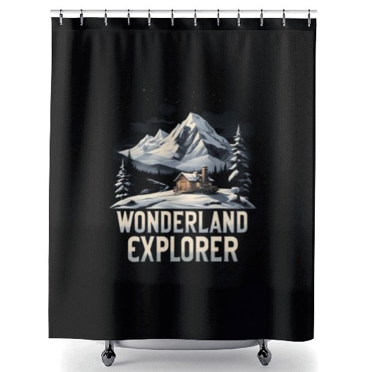 Winter Wonderland Explorer Shower Curtains