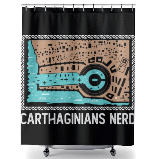 Carthaginians nerd Shower Curtains