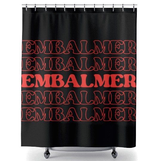 Embalmer Mortician Funeral Director Undertake Shower Curtains