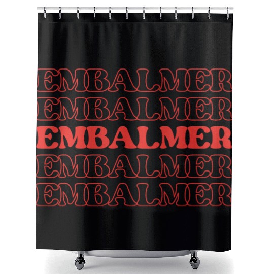 Embalmer Mortician Funeral Director Undertake Shower Curtains