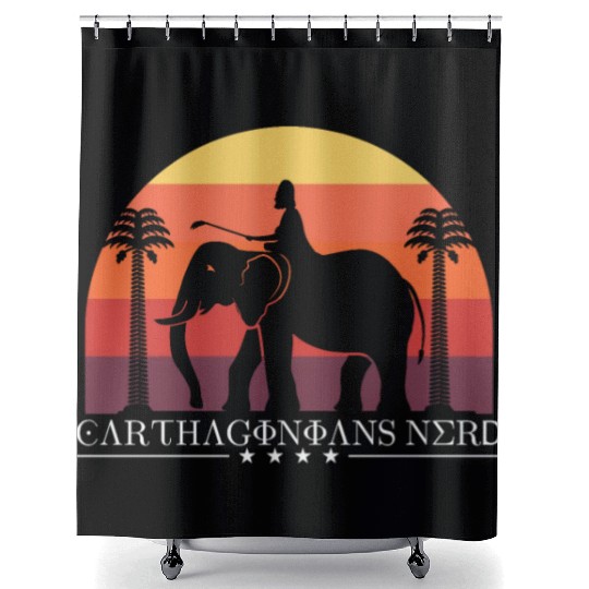 Carthaginians nerd Shower Curtains