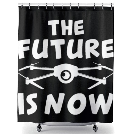 The Future Is Now Shower Curtains