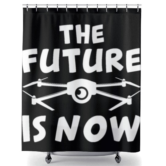 The Future Is Now Shower Curtains