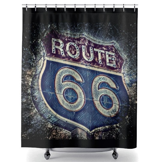 Route 66 Shower Curtains