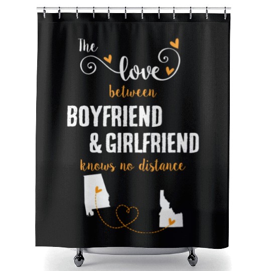 Love Between BF And GF Albm To Idaho Gift Shower Curtains