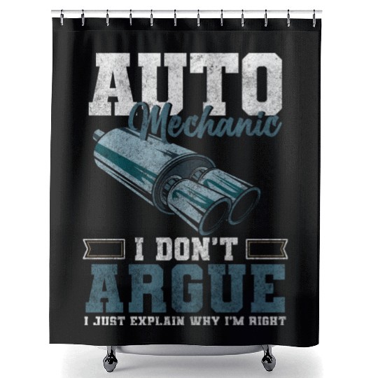Mechanic Automobile Master Hobbyist Shower Curtains
