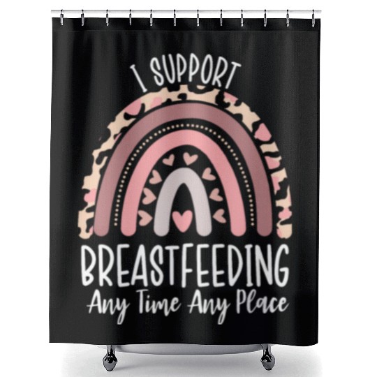 Funny Breastfeeding Lactation Specialist Pumping Shower Curtains