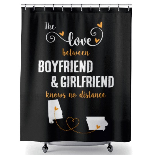 Love Between BF And GF Albm To Iowa Gift Shower Curtains