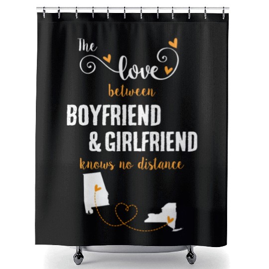 Love Between BF And GF Albm To New York Gift Shower Curtains