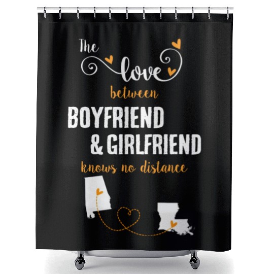 Love Between BF And GF Albm To Louisiana Gift Shower Curtains