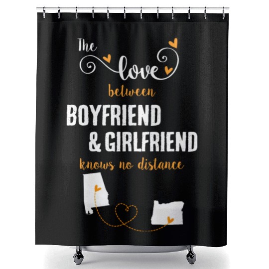 Love Between BF And GF Albm To Oregon Gift Shower Curtains