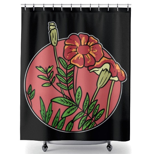 Mexican Marigold Nature Lover Gift Shower Curtains