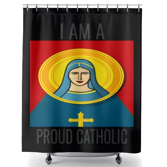 A Proud Catholic Shower Curtains.