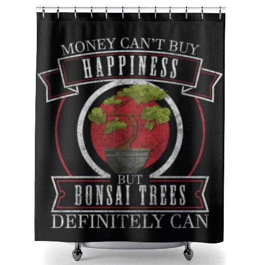 Bonsai Gardener Relaxation Environment Shower Curtains