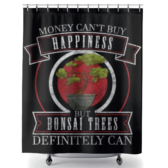 Bonsai Gardener Relaxation Environment Shower Curtains