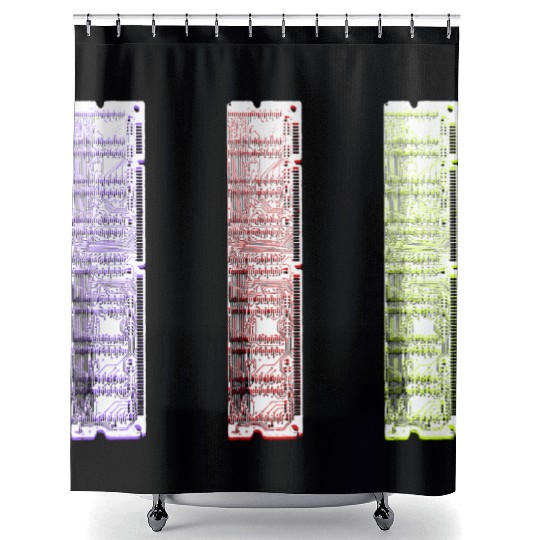 RAM cards clear Shower Curtains