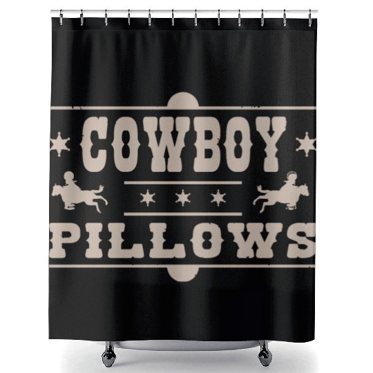Cowboy Pillows Southern Girl Texas Lady Funny Shower Curtains