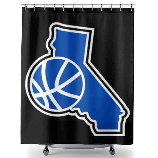 California Basketball Warriors Shower Curtains