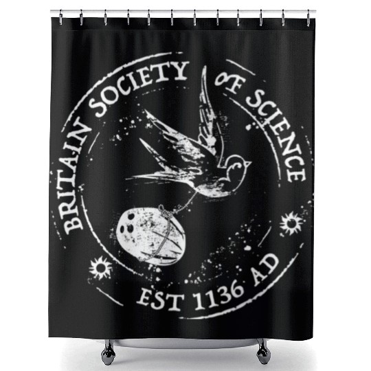 Holy Grail - Britain Society of Science Shower Curtains