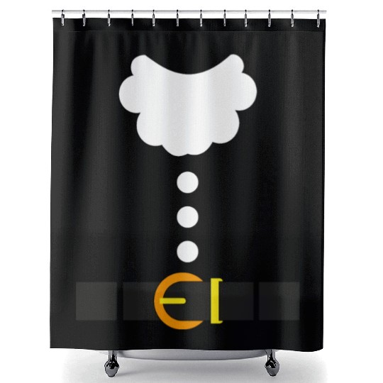 Christmas Santa Claus Costume Fun Santa Suit Xmas Shower Curtains