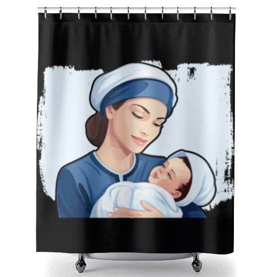 Registered Nurse Medical Medicine Neonatal Nurse Shower Curtains