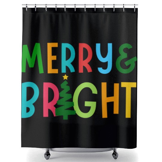 Merry and Bright Shower Curtains