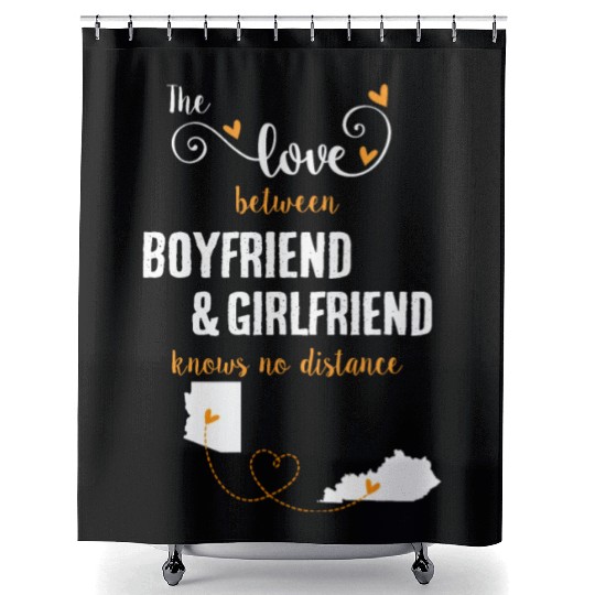 Love Between BF And GF Arizonna To Kentucky Gift Shower Curtains
