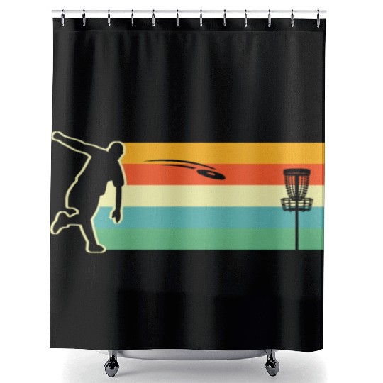 Disc Golf Frisbee Golf Shower Curtains