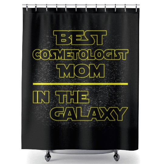 Best Cosmetologist Mom In The Galaxy Mother's Day Shower Curtains