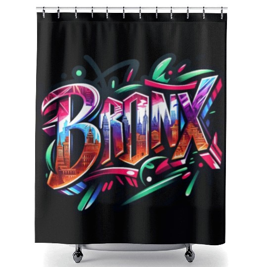 Bronx New York Graffiti Shower Curtains