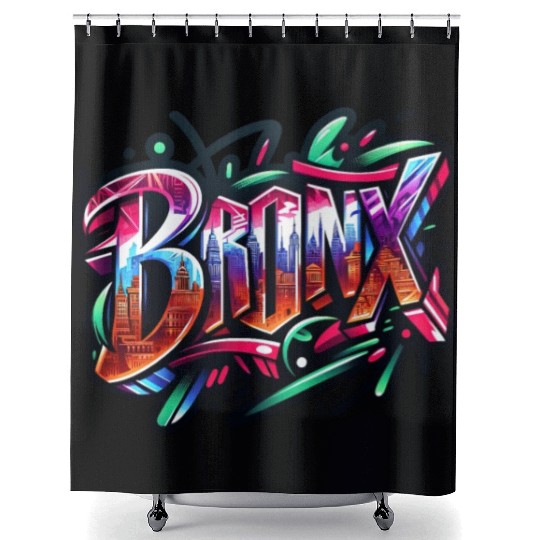 Bronx New York Graffiti Shower Curtains