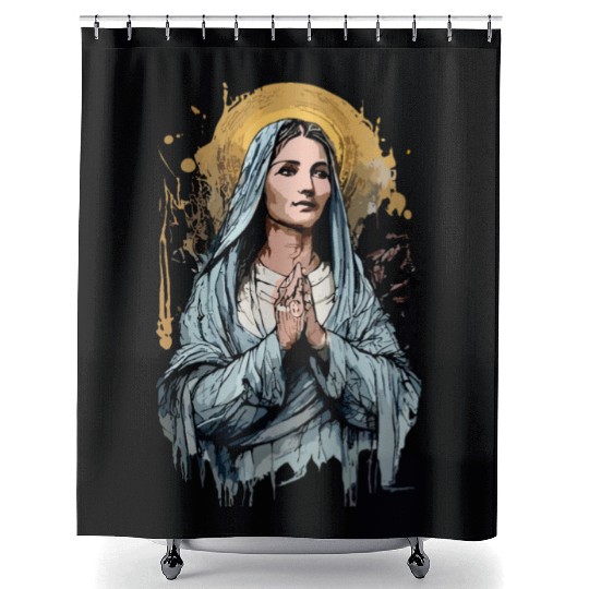Mary the Mother of Jesus Shower Curtains