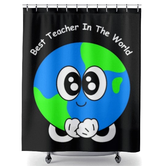 Best Teacher In The World | Appreciations Gifts Shower Curtains