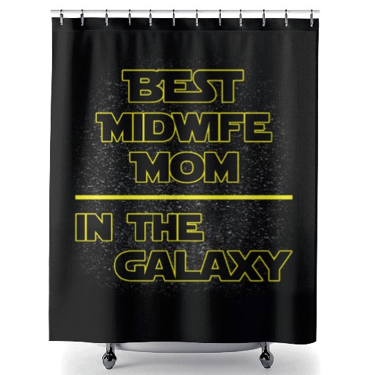 Best Midwife Mom In The Galaxy Mother's Day Gift Shower Curtains