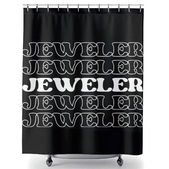 Jeweler Jewelry Designer Gemologist Worker Shower Curtains