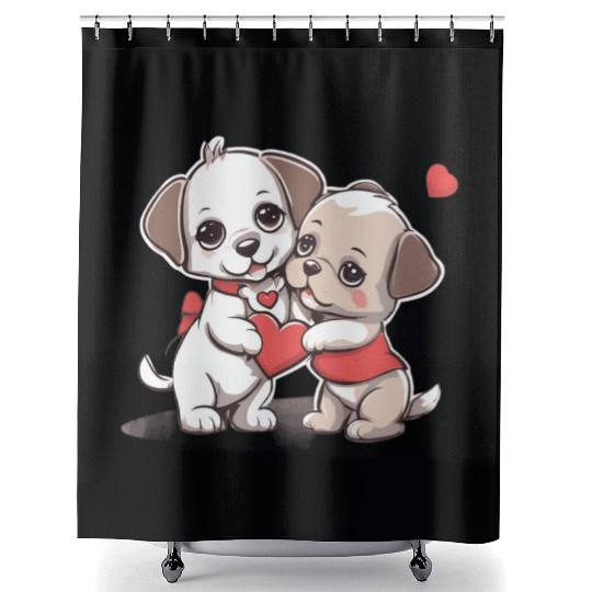 Puppy Love Shower Curtains