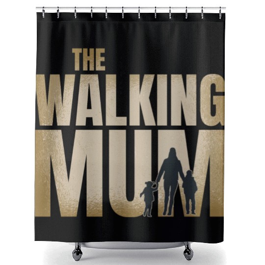 Zombie Apocalypse Mom Shower Curtains