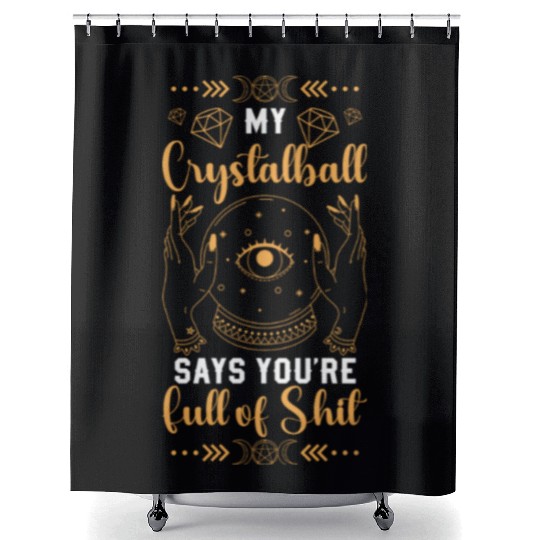 Crystal Ball Magical Signs Shower Curtains