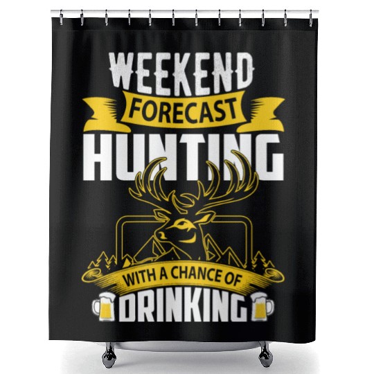 WEEKEND FORECAS HUNTING Shower Curtains