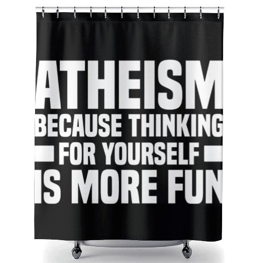 Atheism Skeptic Atheist Atheist Science Shower Curtains