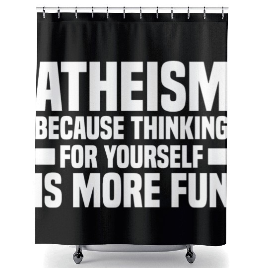 Atheism Skeptic Atheist Atheist Science Shower Curtains