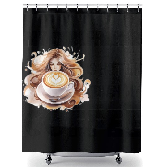 my girlfriend is hotter than my coffee Shower Curtains