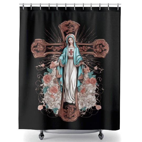 Mary Our Lady of Fatima Shower Curtains