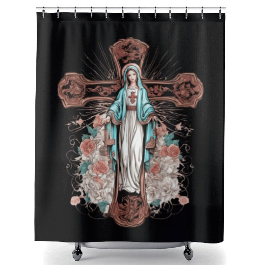 Mary Our Lady of Fatima Shower Curtains