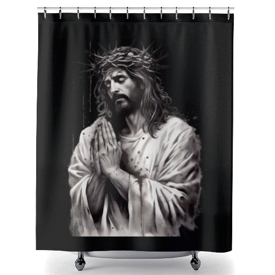 Jesus Is King Shower Curtains