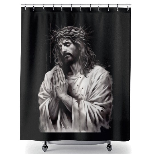 Jesus Is King Shower Curtains