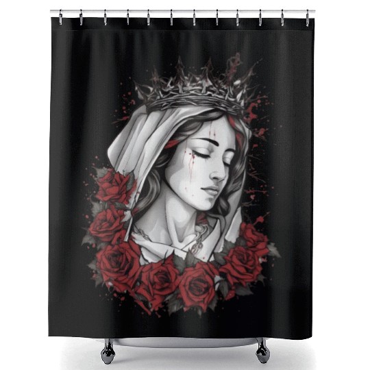Mary, Mother Of Jesus Shower Curtains