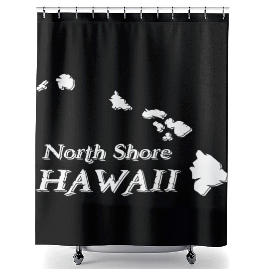 North Shore Hawaii Islands Souvenirs Gifts Shower Curtains