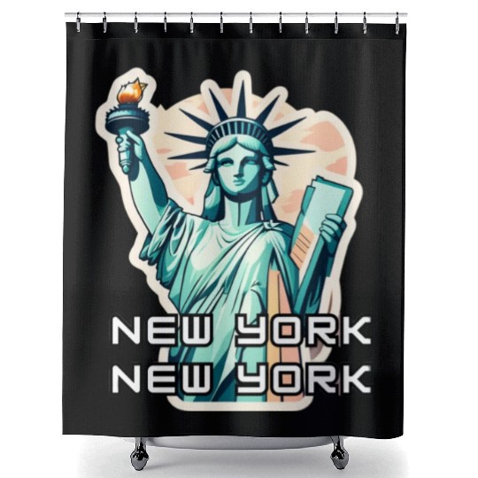 New York - Statue of Liberty Shower Curtains